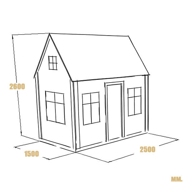 Детский домик своими руками чертежи с размерами