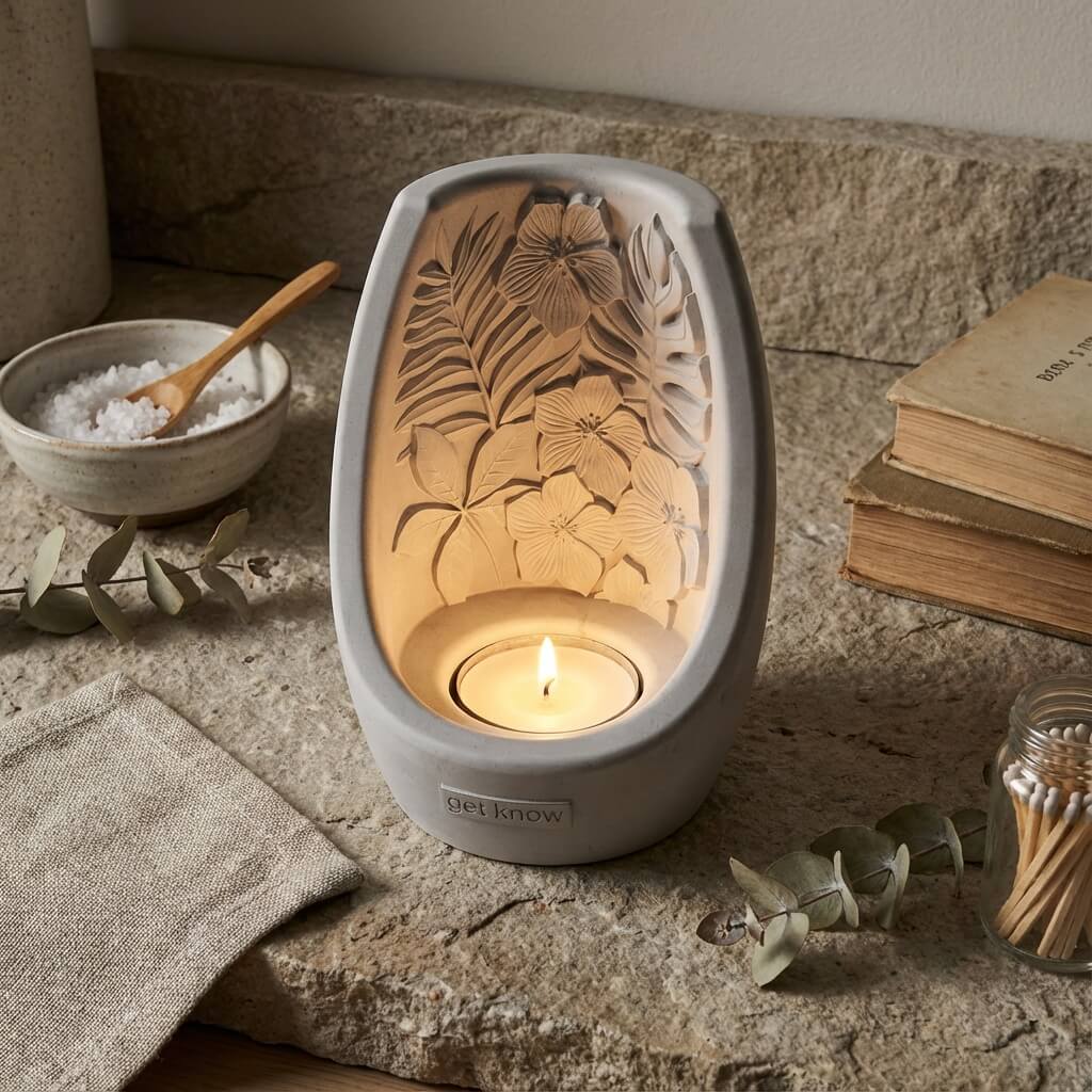 подсвечник Бали из бетона