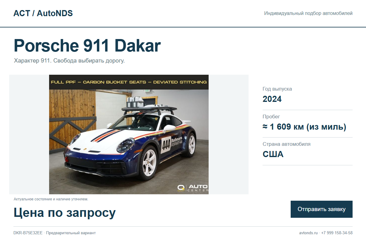 Porsche 911 Dakar DKR-B75E32EE