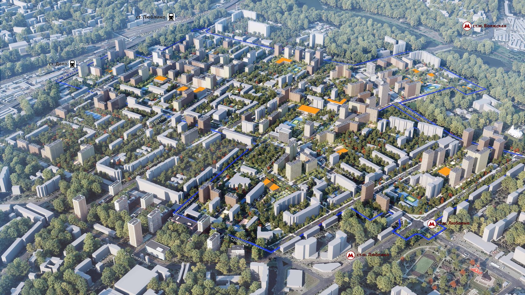 План реновации района Люблино