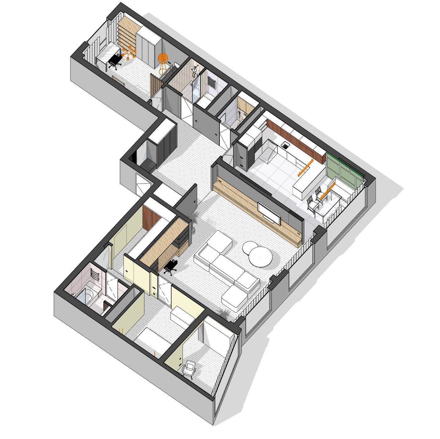 revit шаблон для интерьера