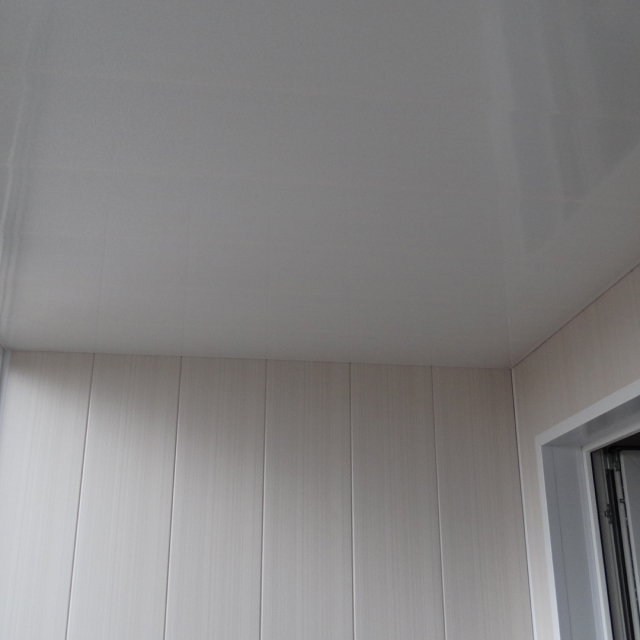 Матовый потолок в гостиной