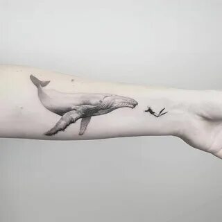 Татуировка кит: стилистика