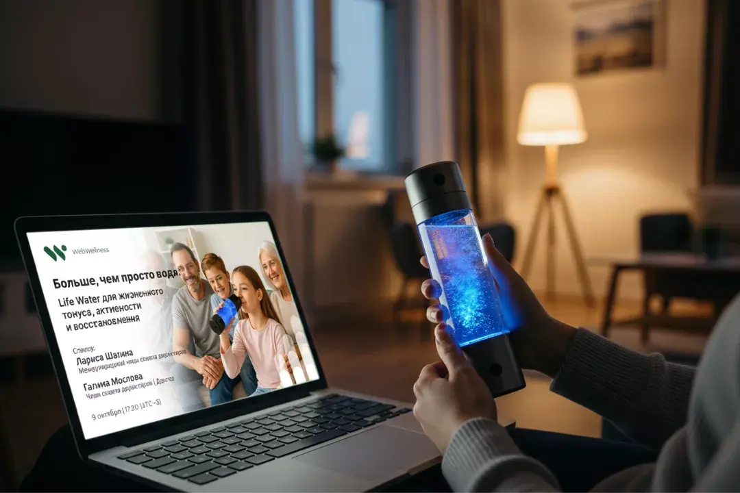 Смотрю вебинар WebWellness про LifeWater