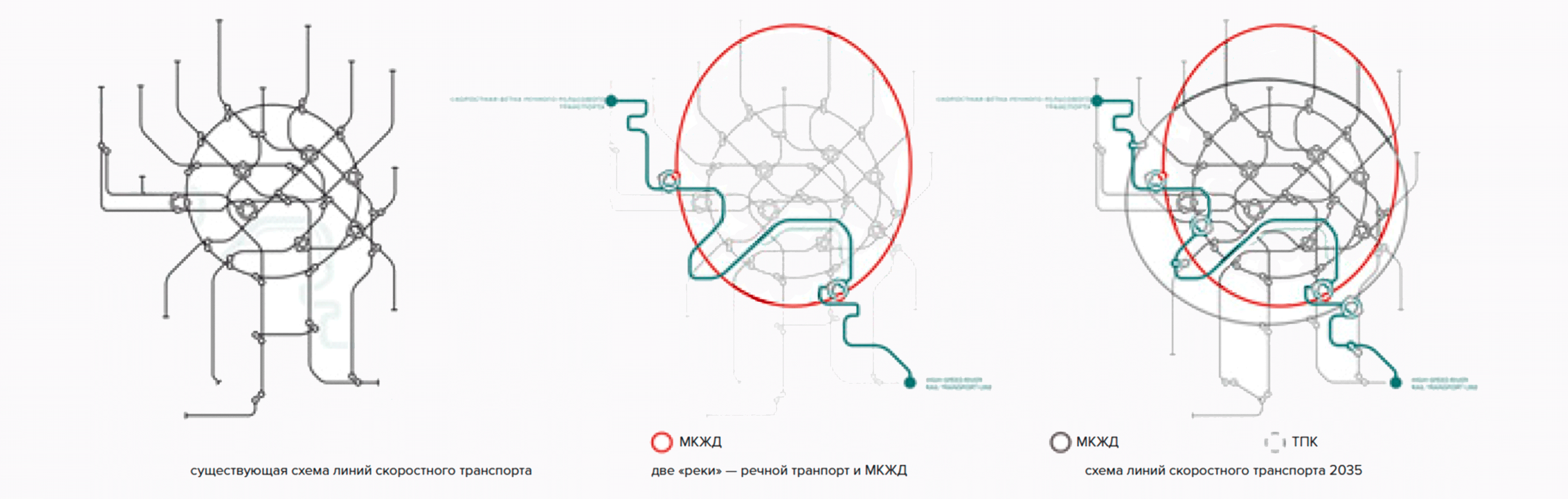 Схема подключения «Ривер-лайна» к общественному транспорту Riverline