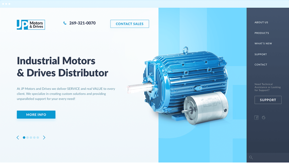 Industrial motors. JPMOTOR 2002 - 2024.