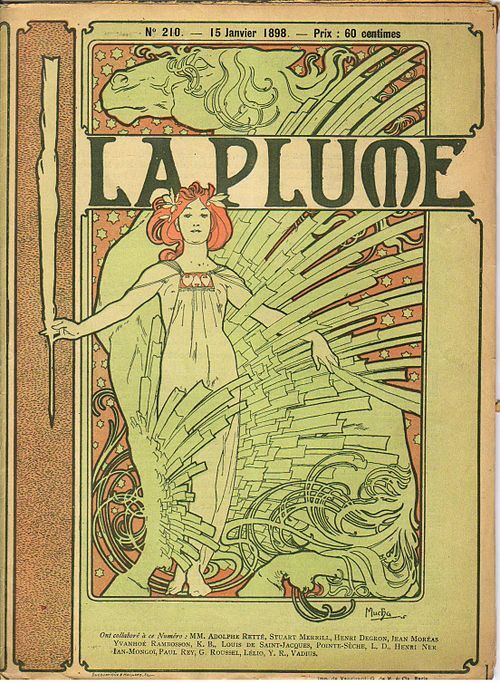 Обложки книг и журналы — «La Plume»
