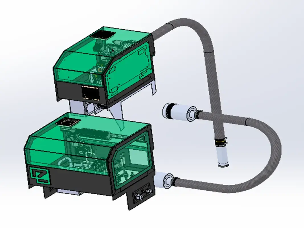 3D-компоновка комплекта газоплазменной системы ГКПР-03-400.55
