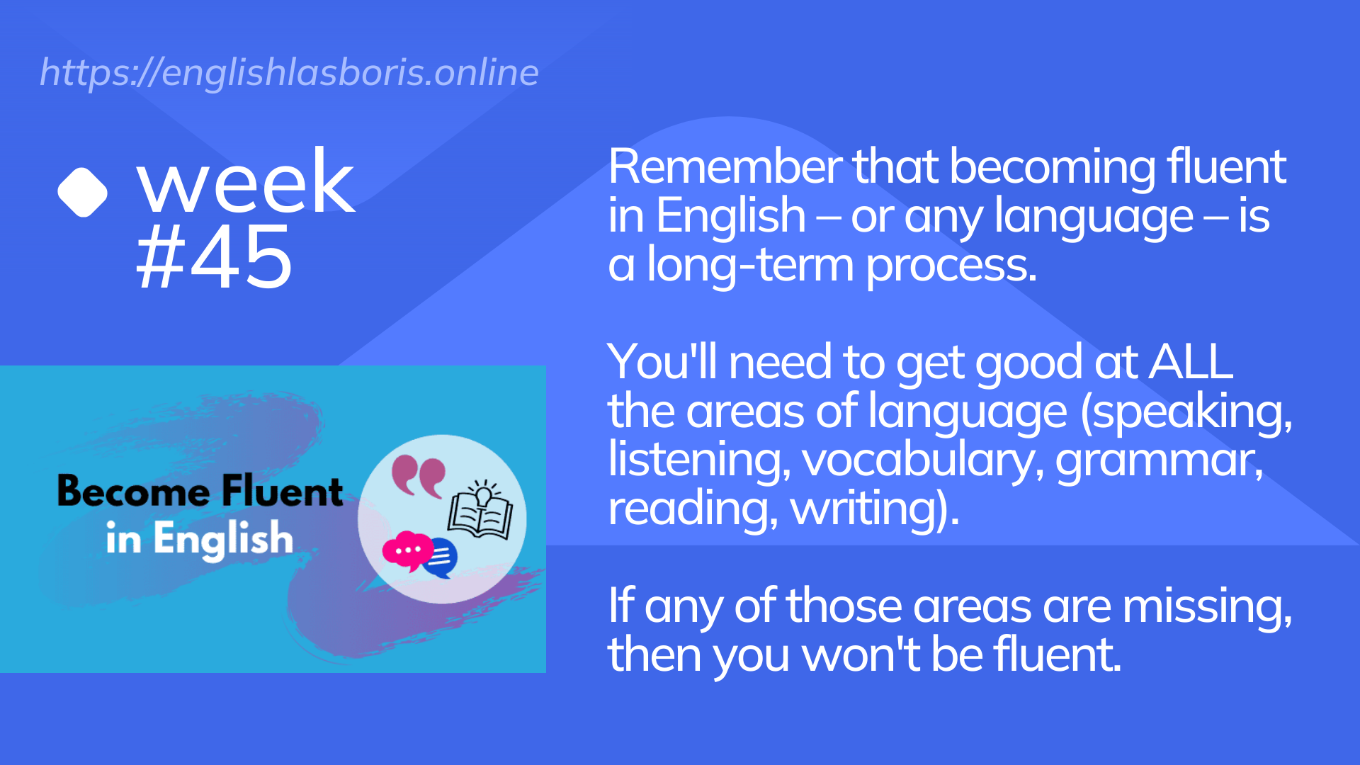 WEEK 45: Баланс языковых навыков - ключ к настоящей беглости в английском