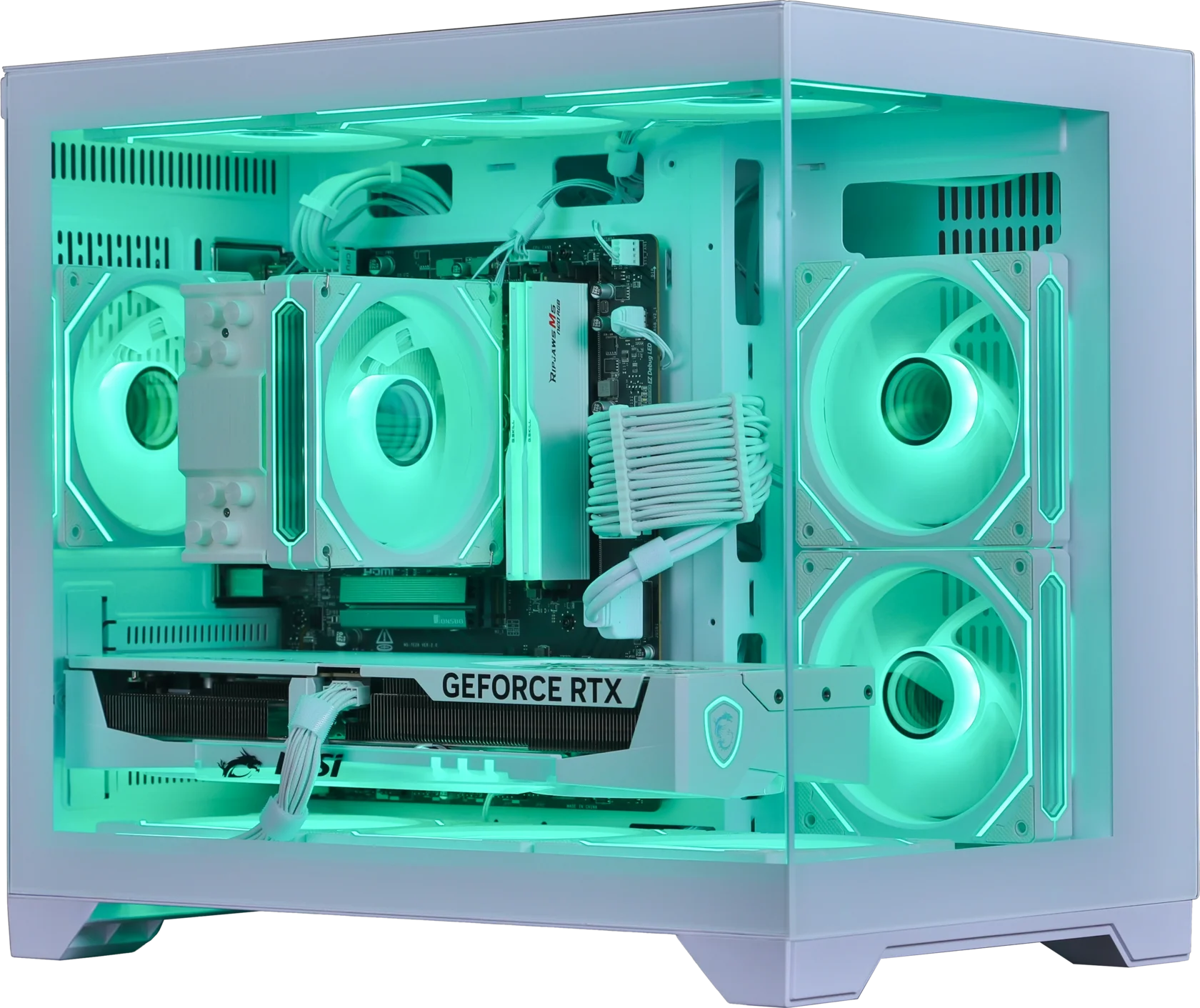 Игровой ПК RYZEN 5 7500F RTX 5070 белый