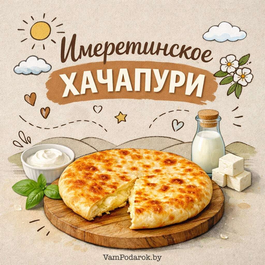 Хачапури по-имеретински (имеретинское хачапури)