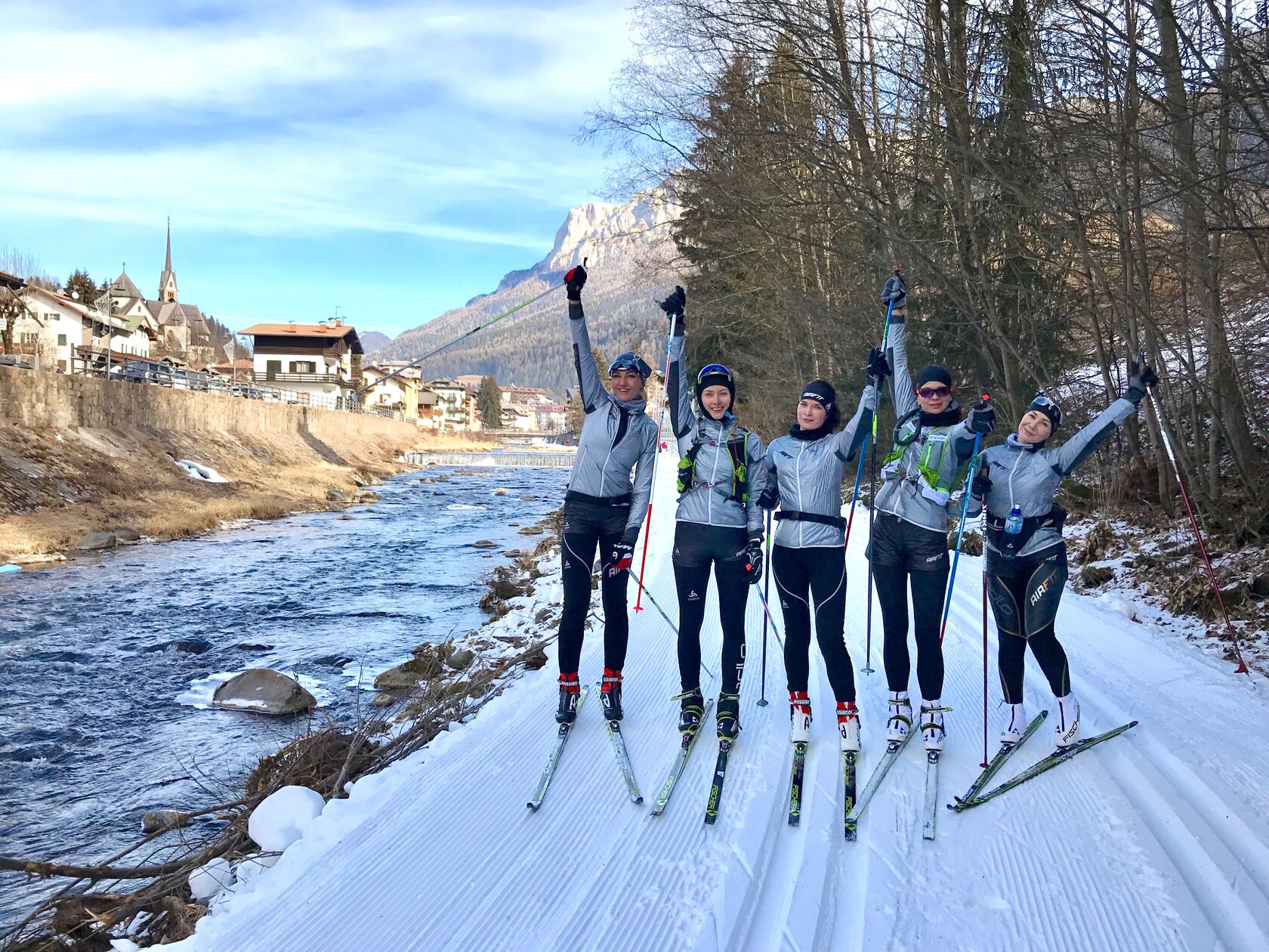 Зимняя природа и трасса