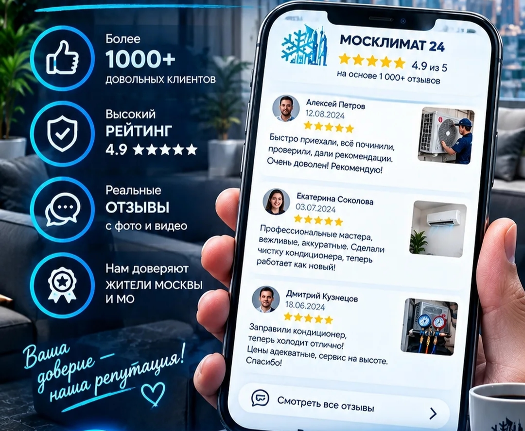 Ремонт сплит-систем в Москве — мастер MosClimat