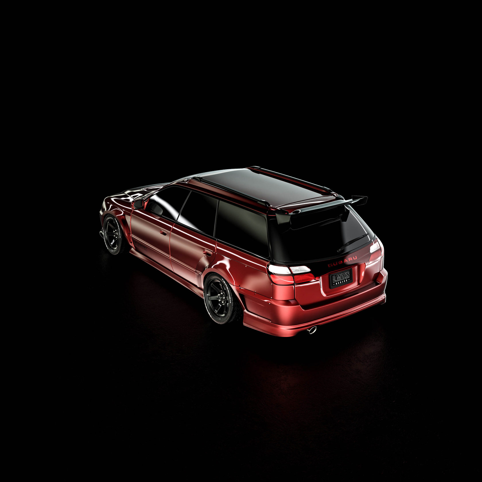 FENDERIST SPEC S Fender Flares Set / WIDE BODY KIT SUBARU Legacy Wagon