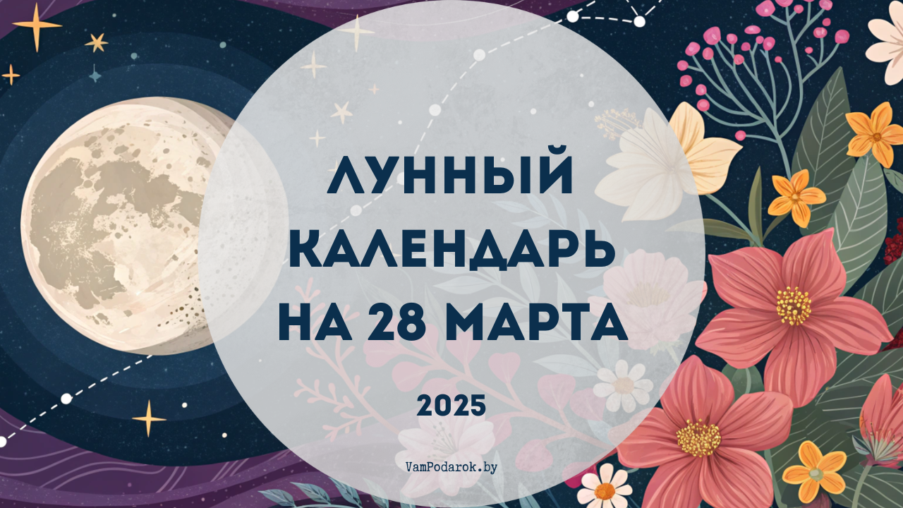 Лунный календарь на 28 марта 2025 года