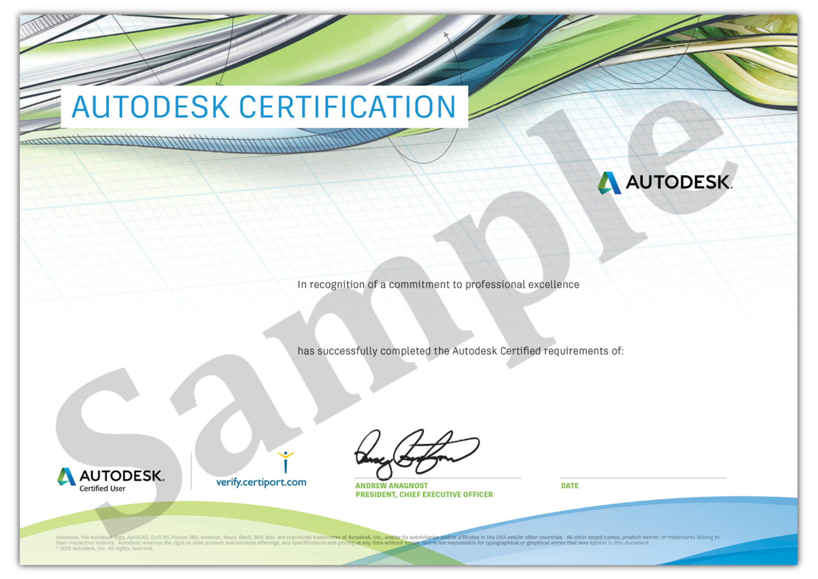 autocad autodesk certification
