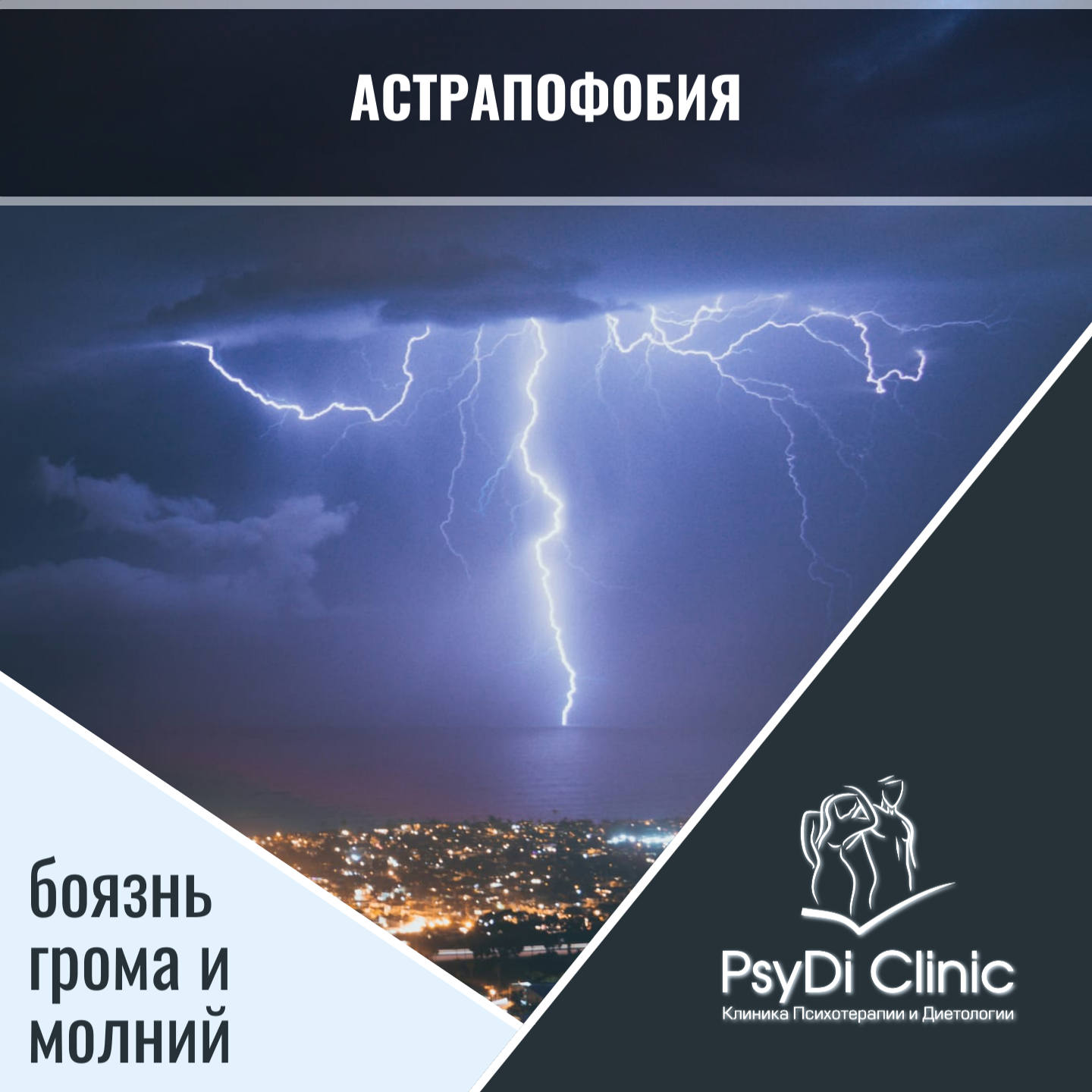 Астрапофобия — боязнь грома и молний