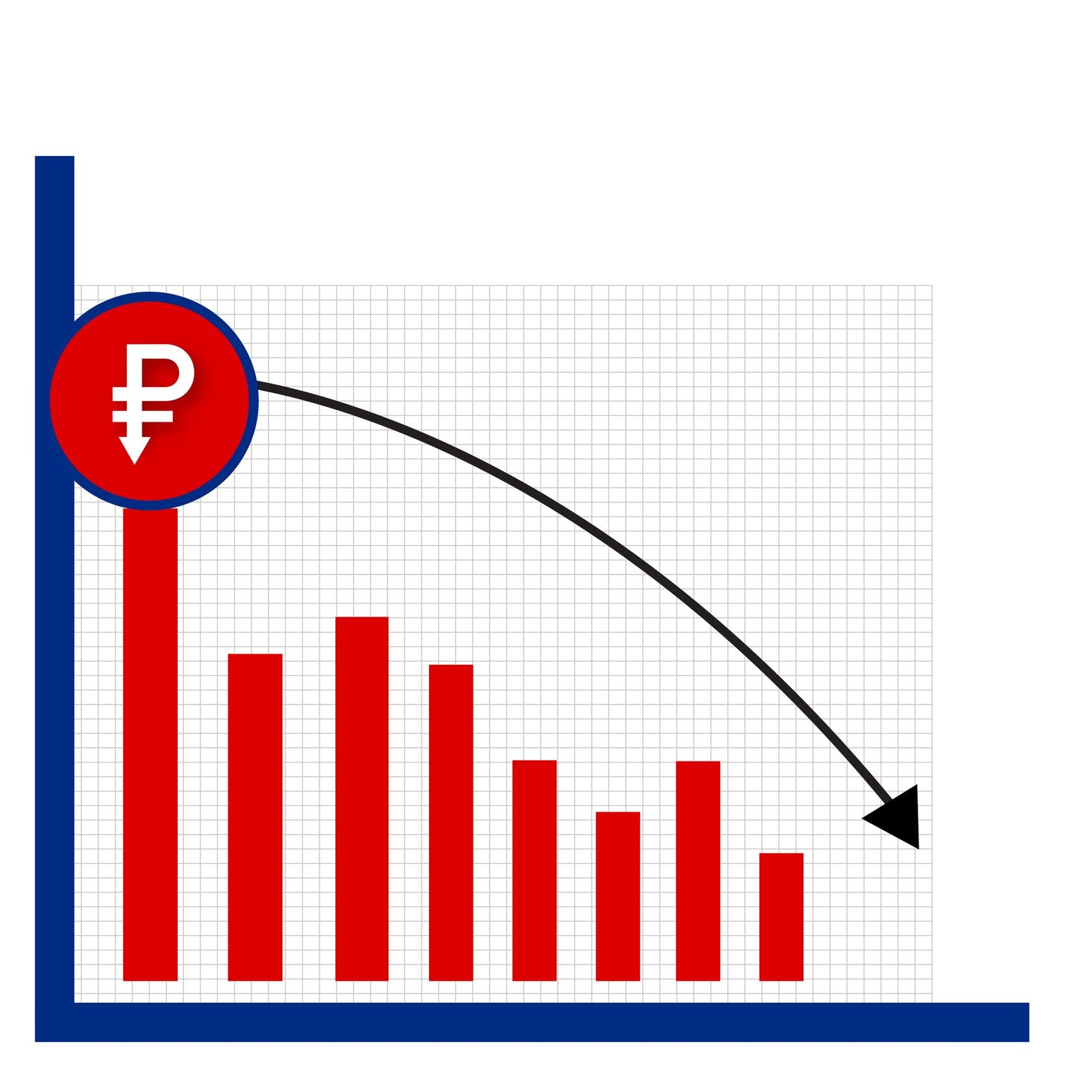 график падения трафика