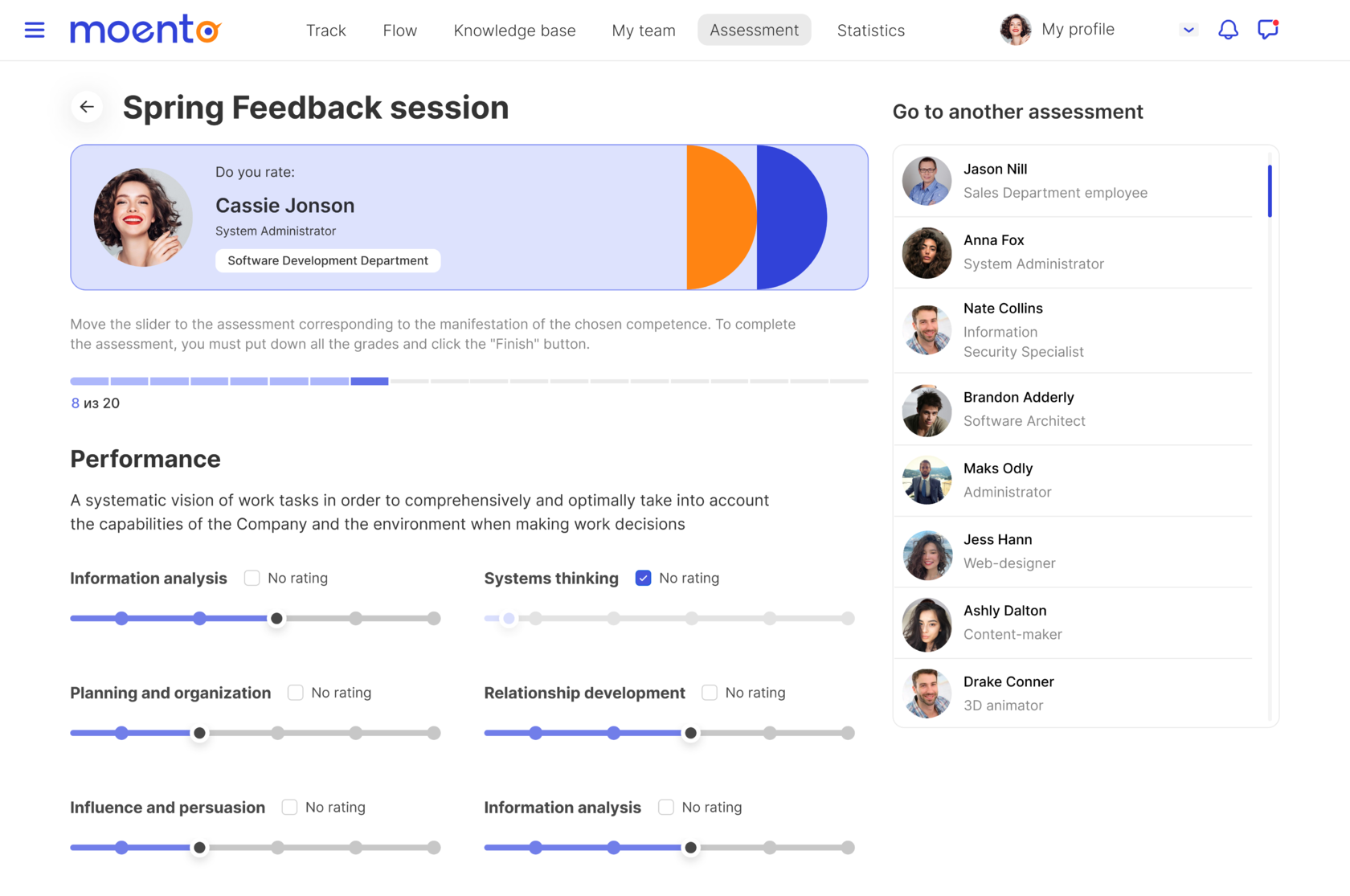 360 degree feedback, HR assessment