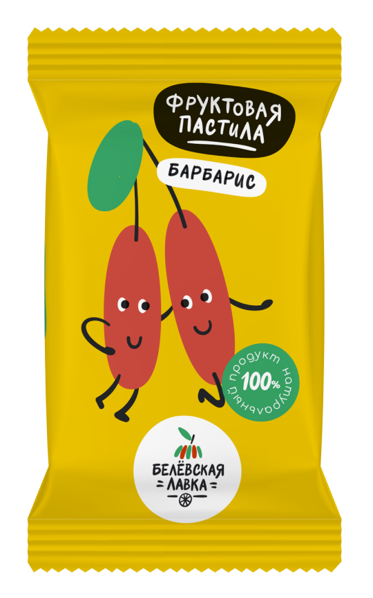 Фруктовая пастила Белевская лавка барбарис