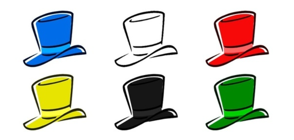 Wie hat er. 6 Шляп мышления де Боно белая шляпа. Красная шляпа де Боно. Методика Боно 6 шляп мышления. Белая шляпа метод 6 шляп.