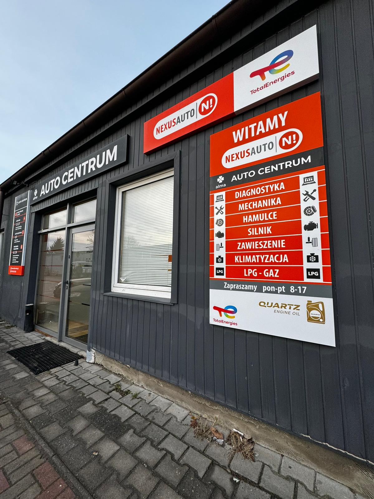 Wejście do serwisu ALMA AUTO GAZ przy ul. Krzemienieckiej 46C