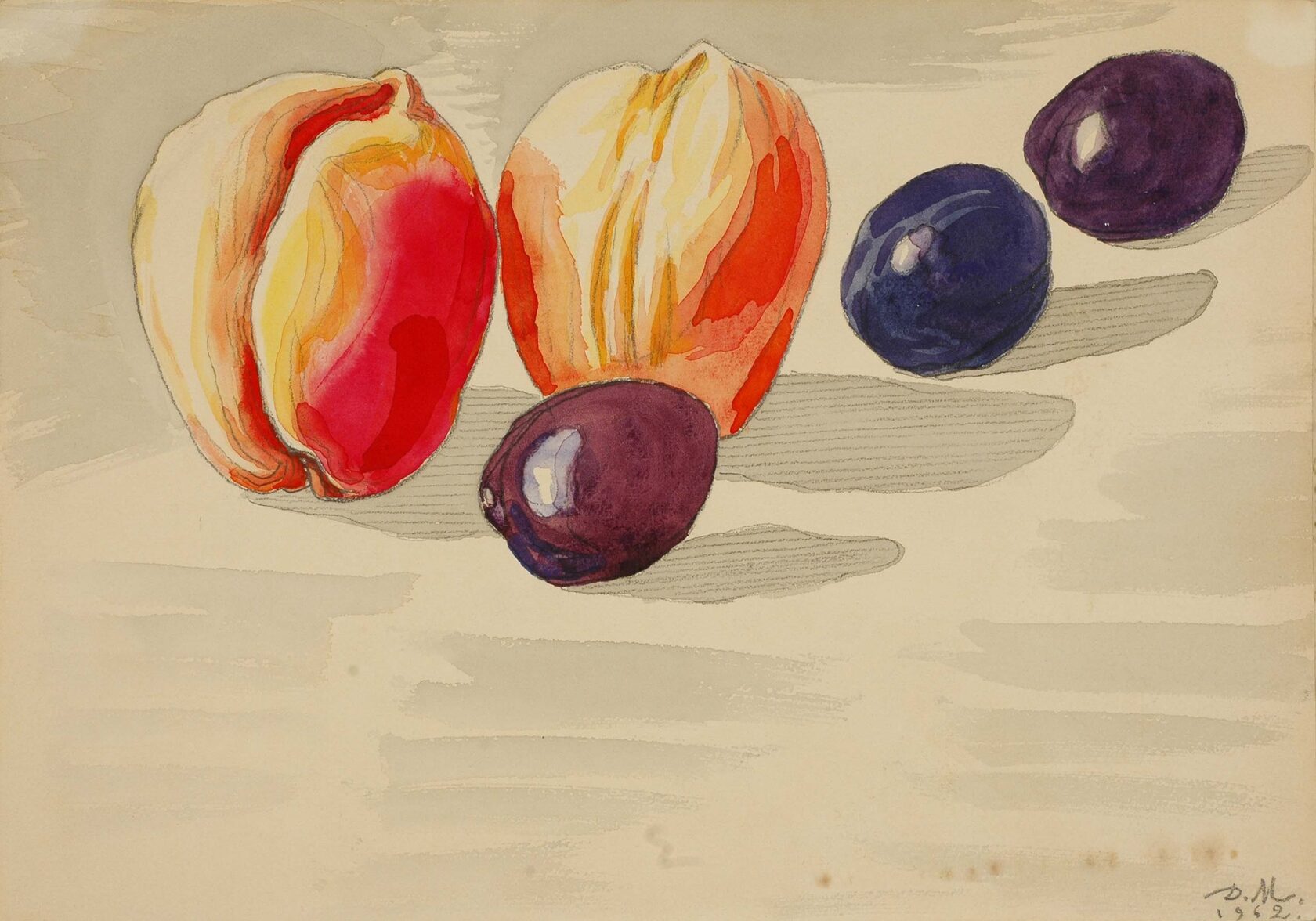Персики и сливы. 1962 