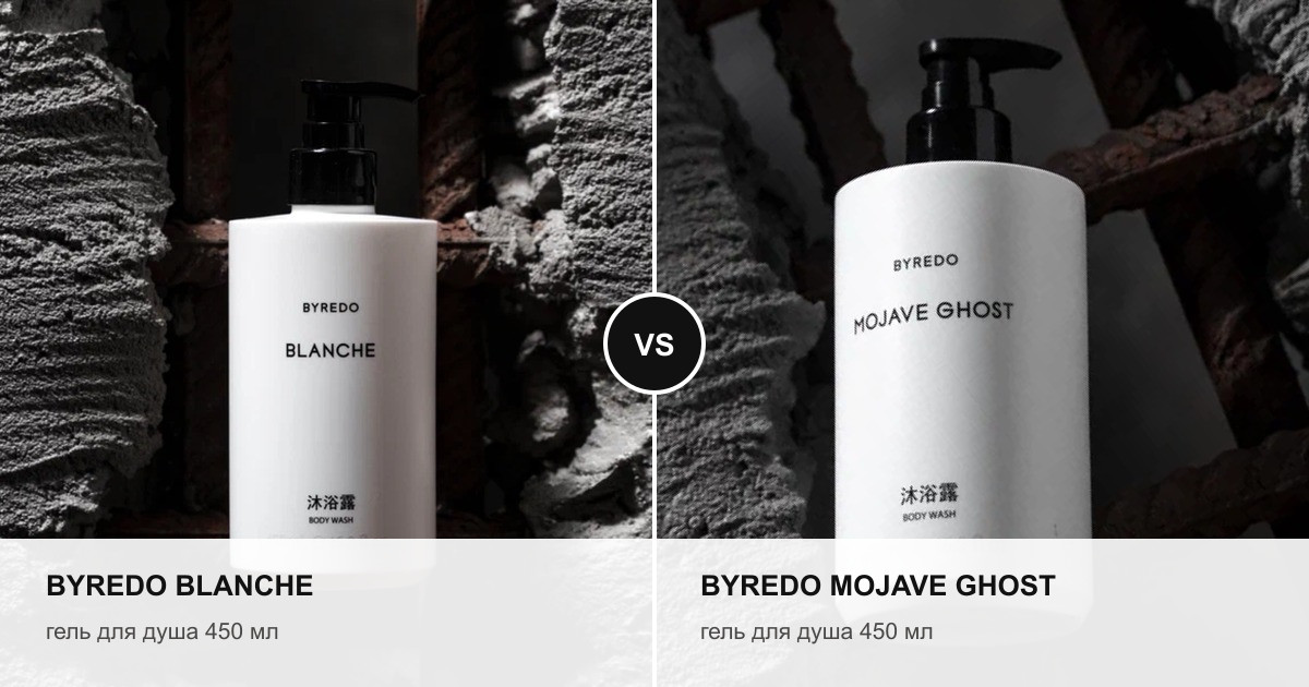 Byredo Blanche и Mojave Ghost — сравнение ухода