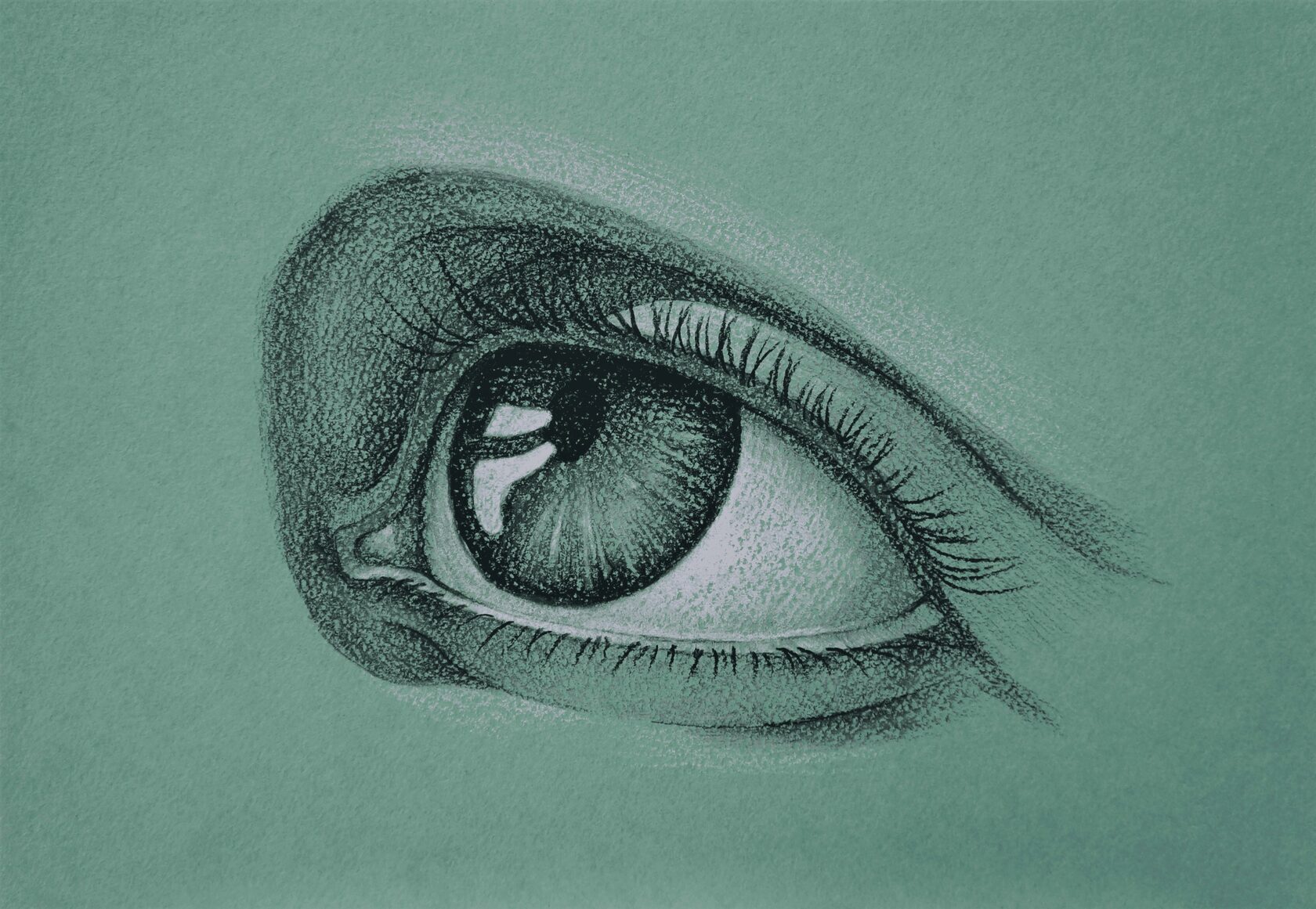 Как нарисовать глаза поэтапно цветными карандашами