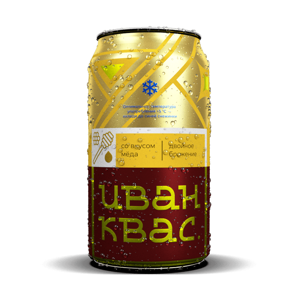 Упаковка иван квас. Мёд