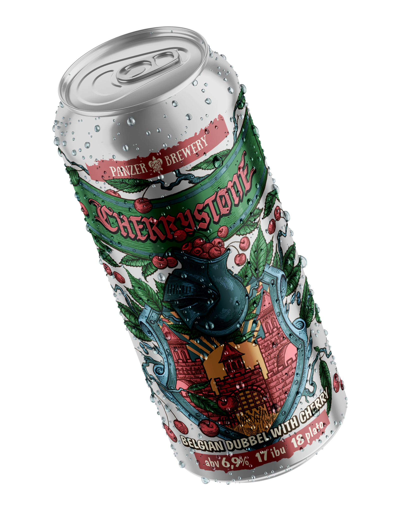 Банка пива Cherrystone - Fruit Beer от Panzer Brewery