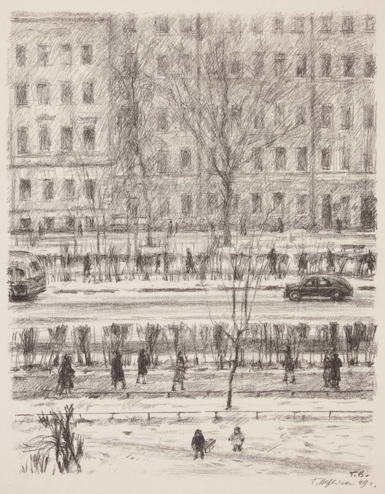 Ленинград. Зима. 1949