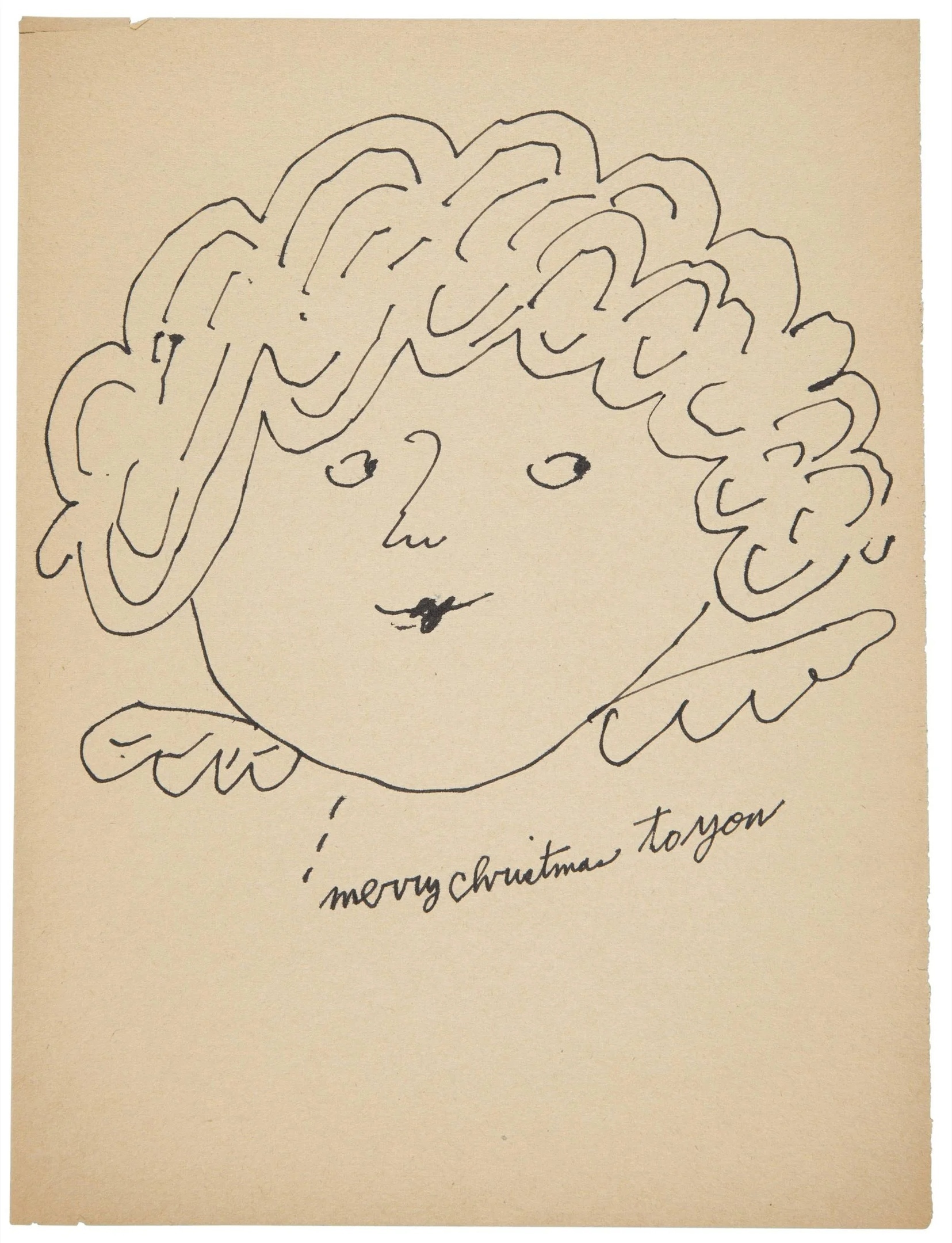 Рождественская открытка Энди Уорхола