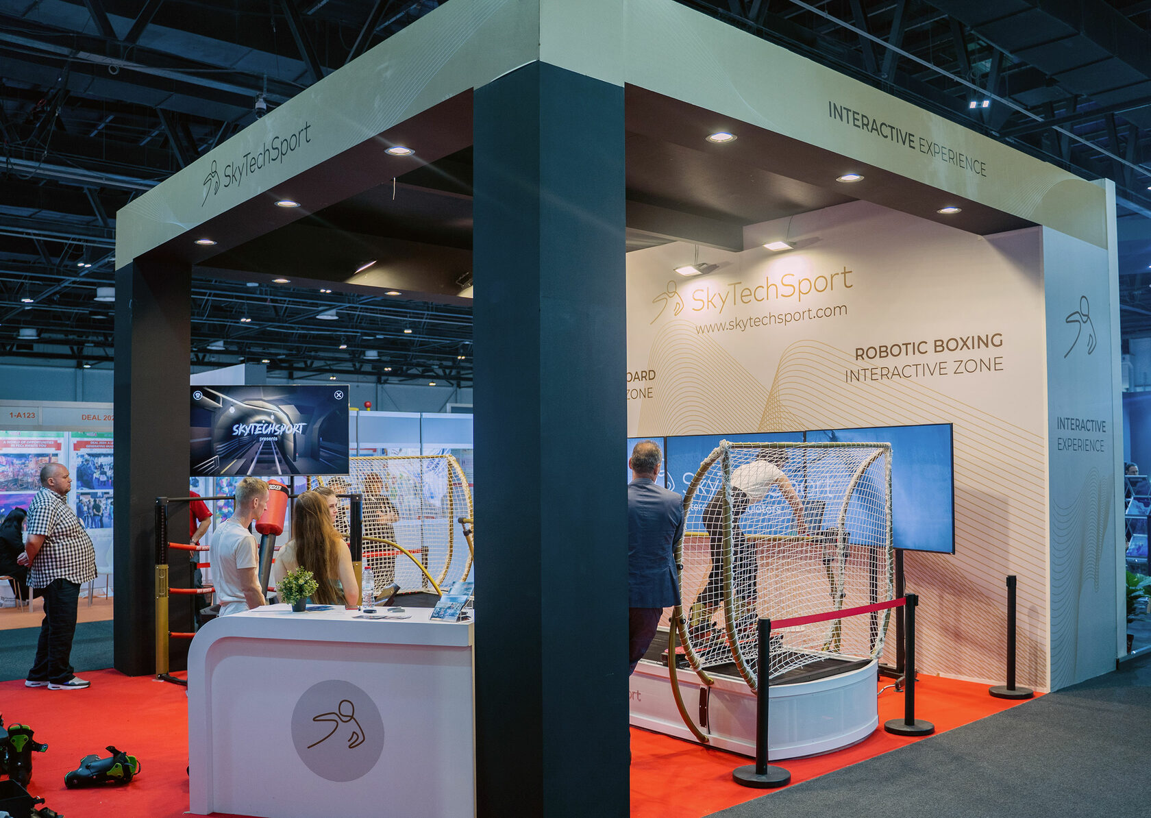 SkyTechSport innovative sport simulators at Dubai Deal Expo