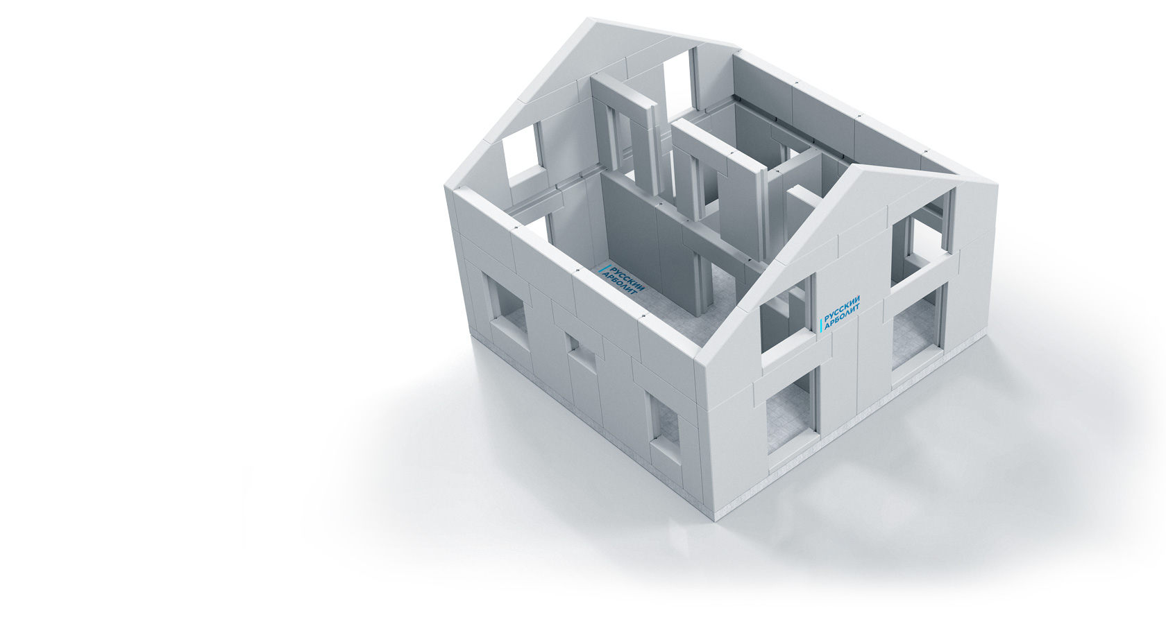 Проект двухэтажного дома из арболитовых панелей 173 м² – KA001