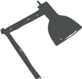 иллюстрация скетч настольная лампа