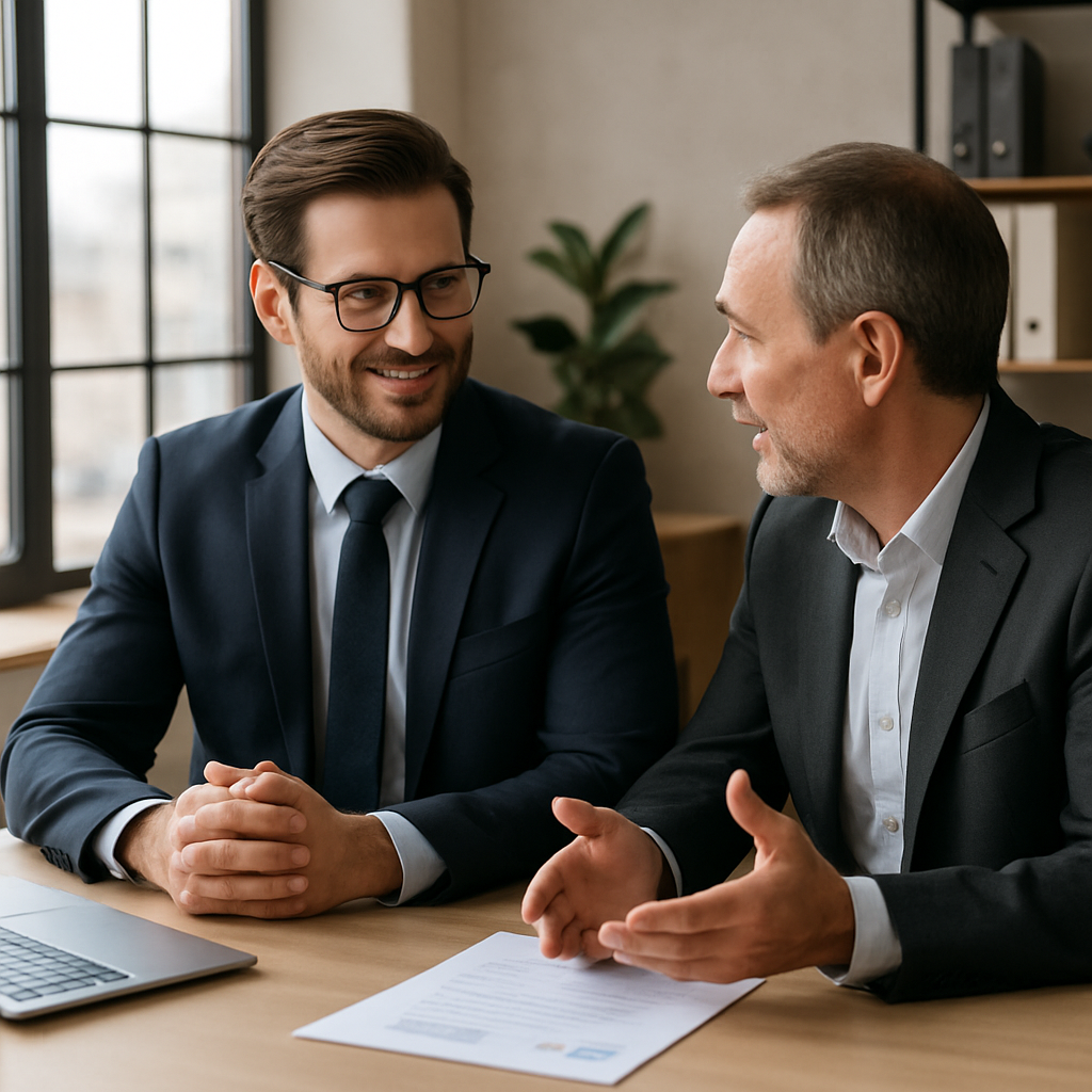 Corporate skyline and Lake Zug at sunset
