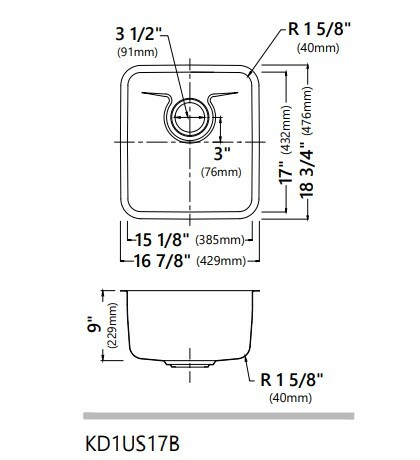Кухонная мойка Kraus KD1US17B - изображение 3