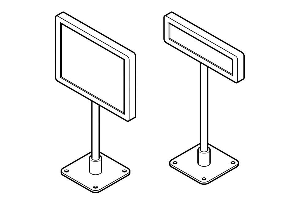 Купить кассовый дисплей покупателя в Иркутске