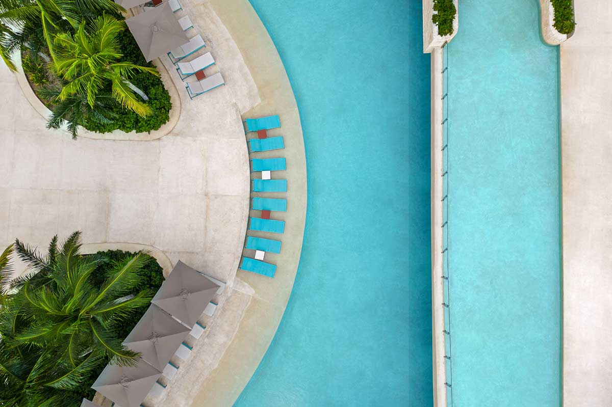 На фото: Отель ATELIER Playa Mujeres, Канкун Мексика