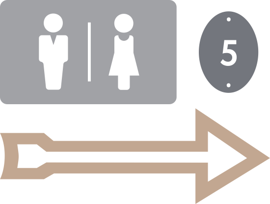 Лазерная резка указатели из металла. Граффо