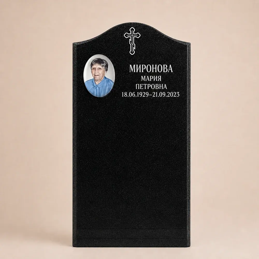 Оформление памятника 100×50 см — работа мастерской № 282