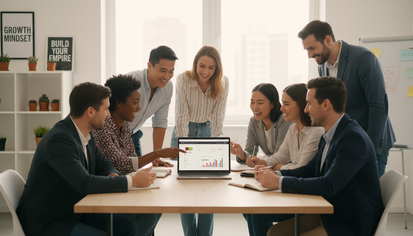 Professionals analyzing a Shopify Affiliate Marketing.