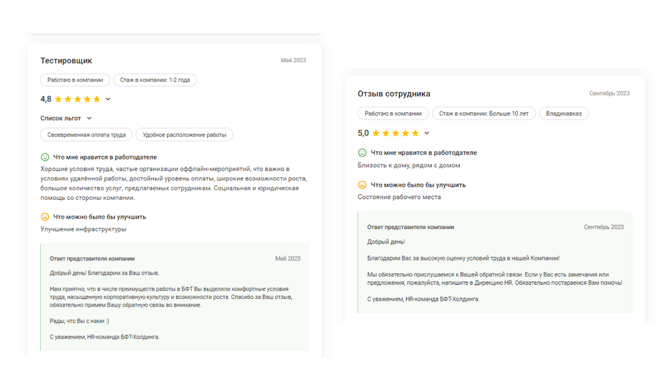 Как отвечать на отзывы сотрудников о своей компании
