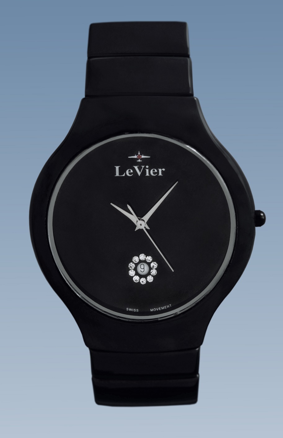 Купить женские керамические часы LeVier L 7507 L Bl