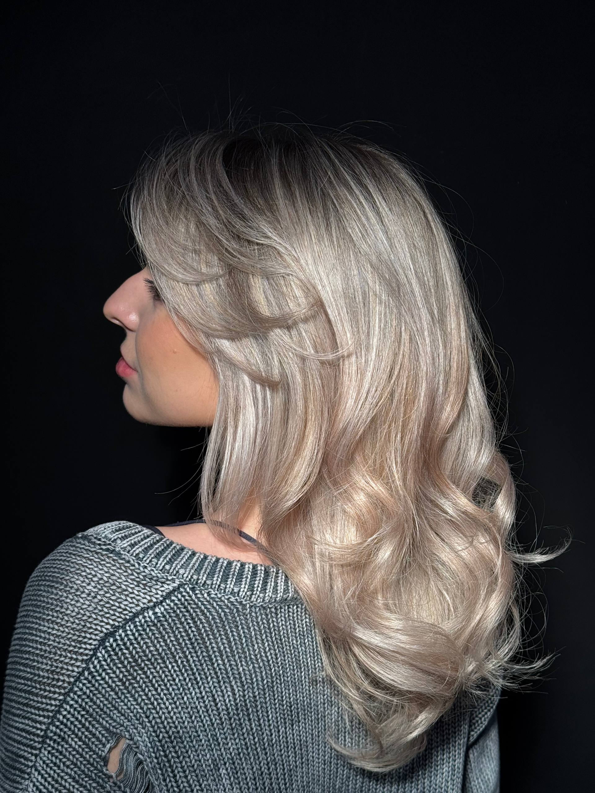 Окрашивание блонд