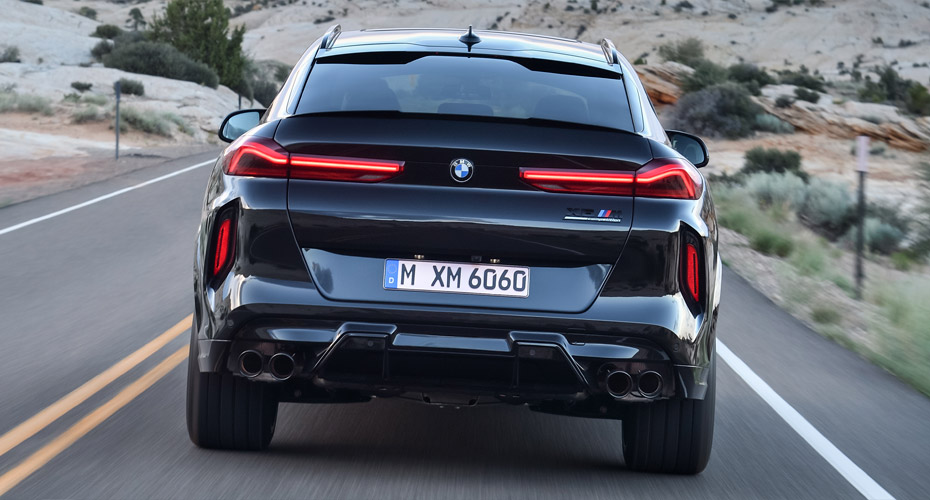 BMW m8 Black Rear