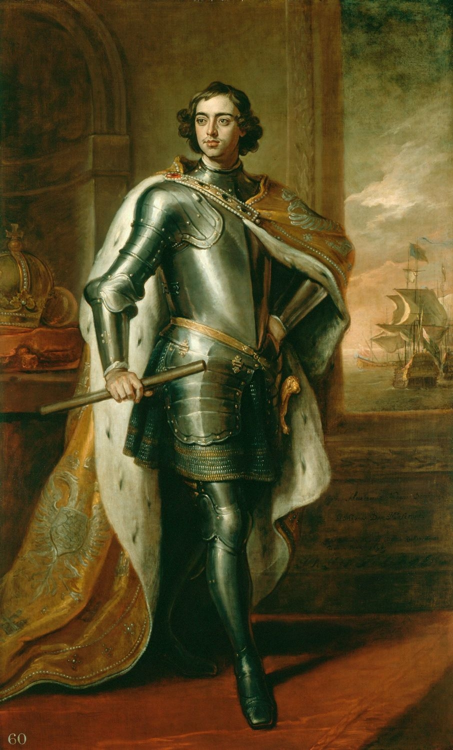 Сэр Годфри Неллер. Портрет Петра I, 1698 год — тот самый период Великого посольства, когда начались его европейские курортные визиты