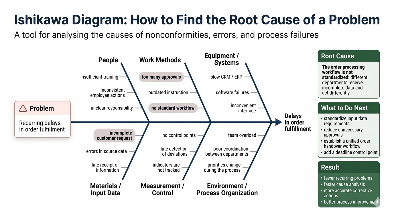 Ishikawa Diagram in Quality Management: How to Find Root Causes