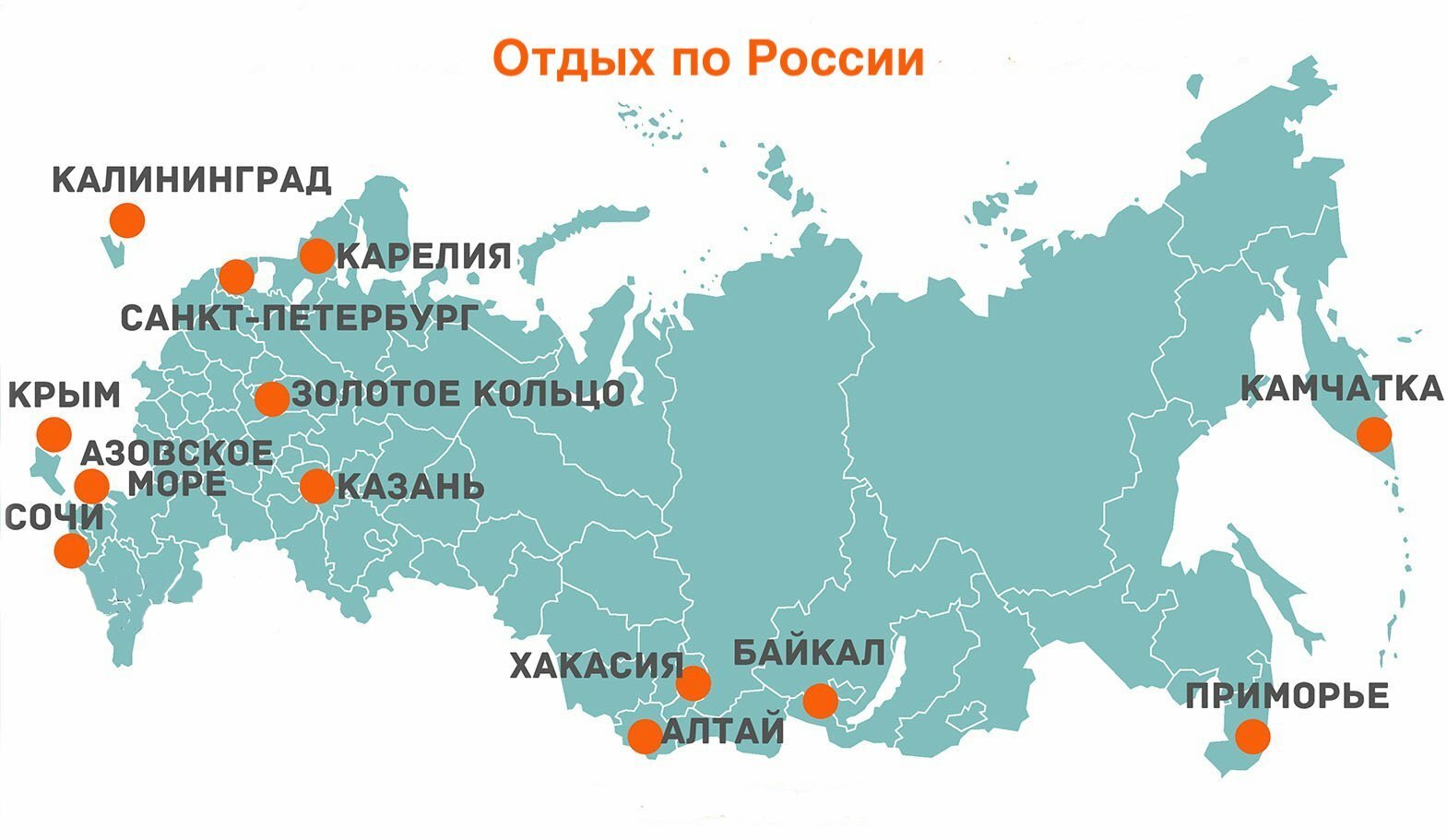 места отдыха россии